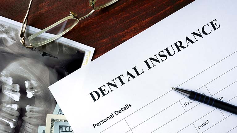 Insurance claim forms at Foothill Dental Care in Livermore